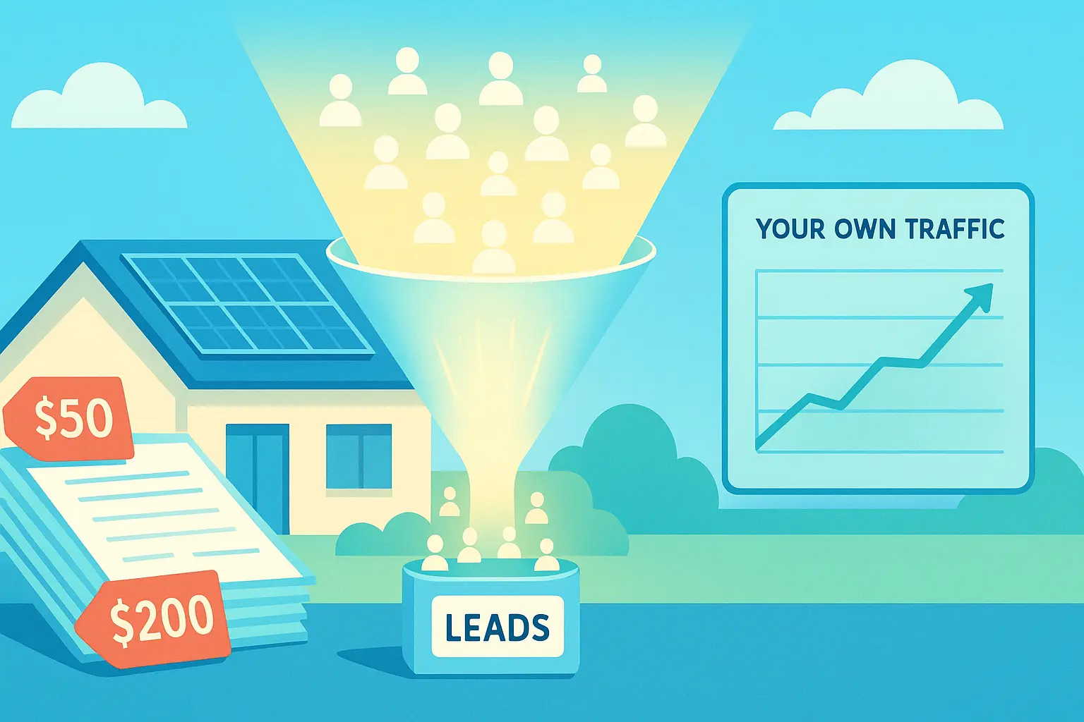 Stop Overpaying for Solar Leads: Capture More From Your Own Traffic